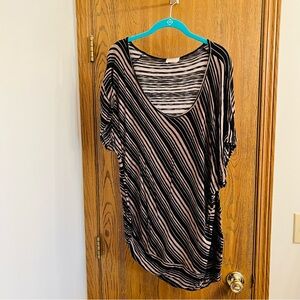 Black & Pink Top - 2X